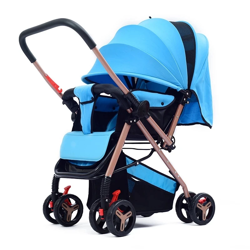 IMBABY Baby Stroller Foldable Baby Carriages Portable Baby Stroller 3 In 1 Four Rounds Sunshade Baby Cart for New Born