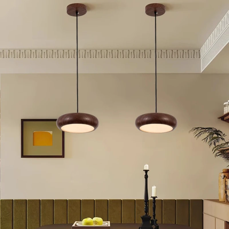 Japanese Wabi-sabi LED Dining Pendent Light Room Chandelier Bar Simple Modern Single-head Home Decor Bedroom Dining Table Lamp