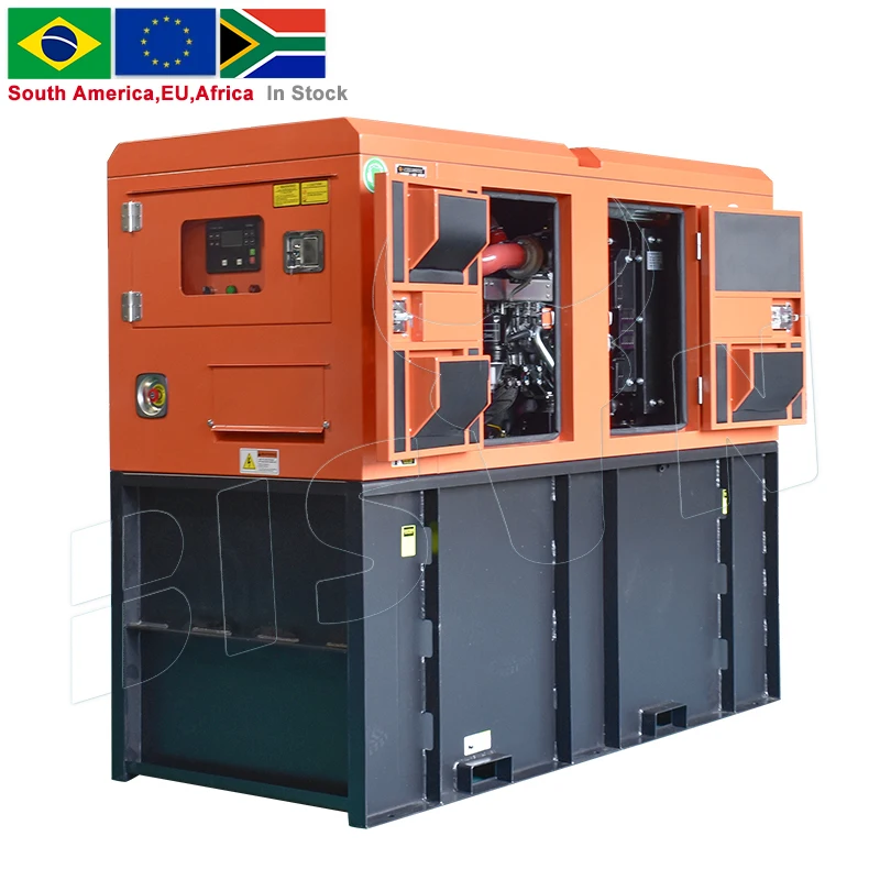 Electric High Capacity Water Cooled 230 Volt Silent Type 12 Volt 30Kva dies el Engine Generator