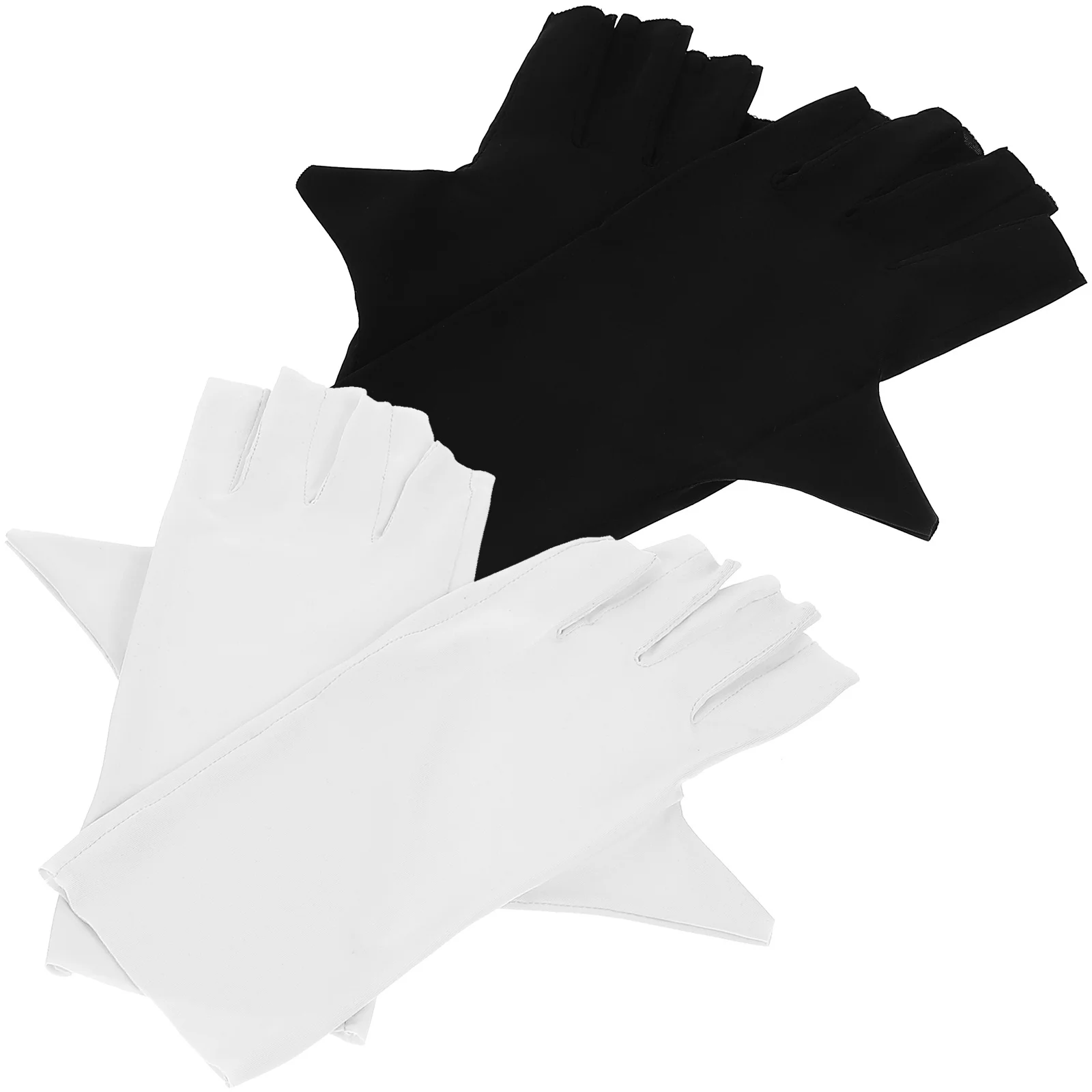 

2 пары перчаток с защитой от ультрафиолета, перчатки с защитой от ультрафиолета, прочные, удобные, износостойкие, многоразовые аксессуары для дизайна ногтей