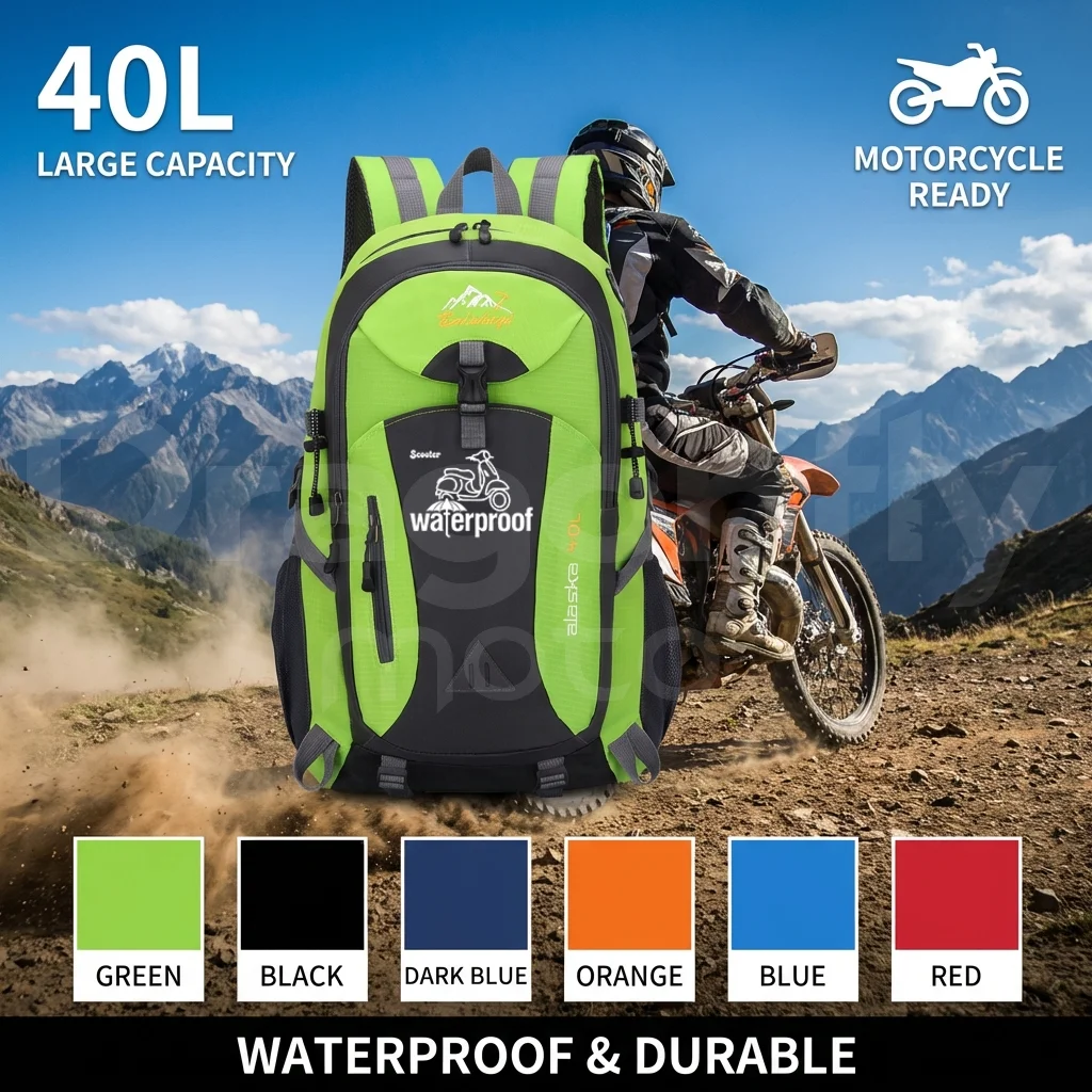 

For Kawasaki ER6N ER 6N ER-6N 2006-2016 2013 2014 2015 Motorcycle 40L outdoor hiking bag sports bag leisure travel backpack