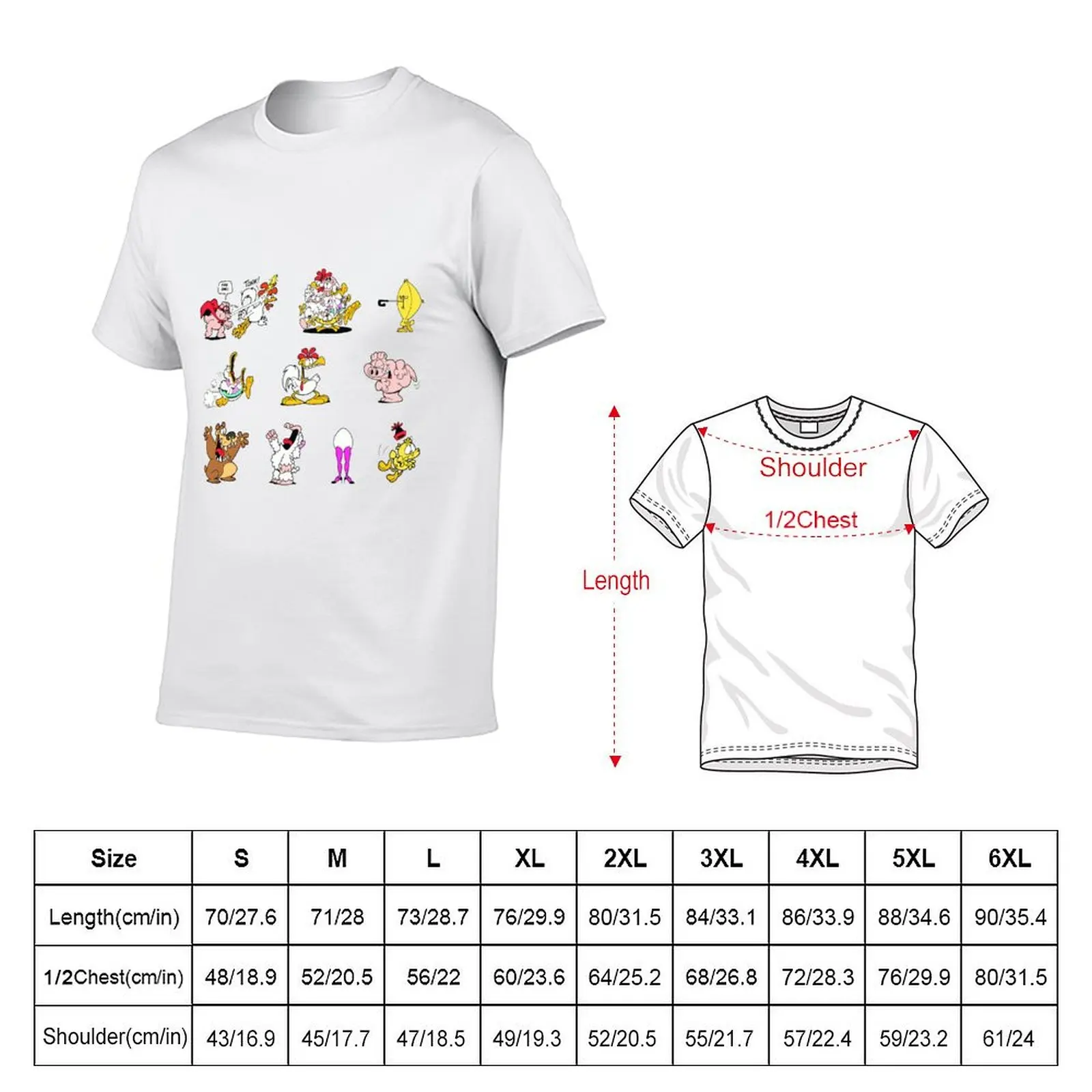 U.S. Acres Sticker Pack: Series 2 T-Shirt Basic Tee Shirt for Everyday Outfit