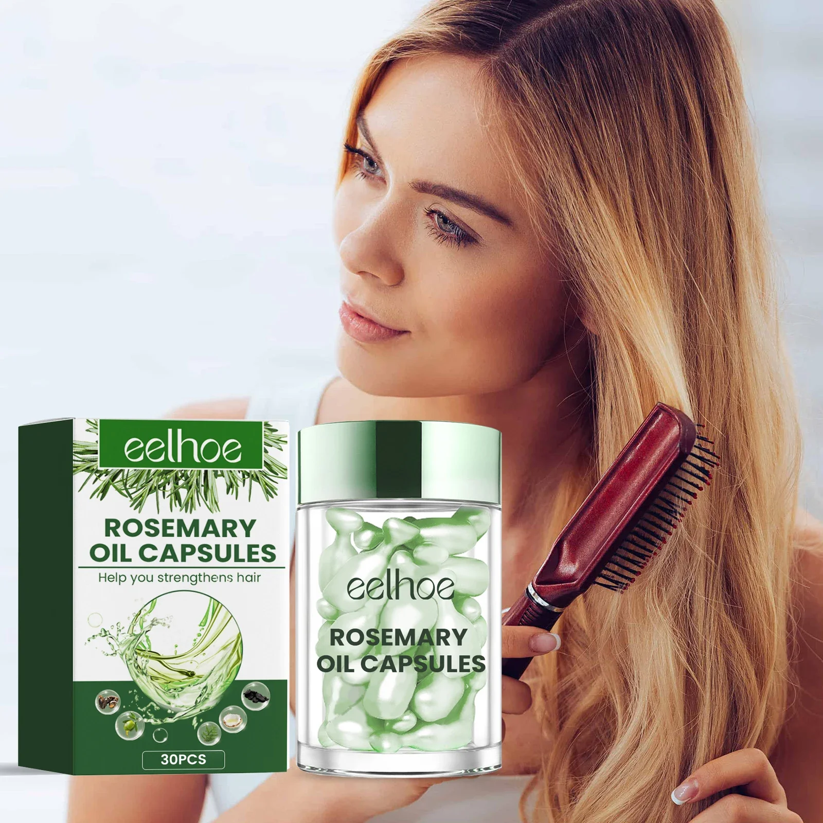 

SF52 капсулы с эфирным маслом для волос, питательные капсулы против выпадения волос, восстановление сухой кожи головы, разглаживающие поврежденную шелковистую сыворотку, капсулы с розой