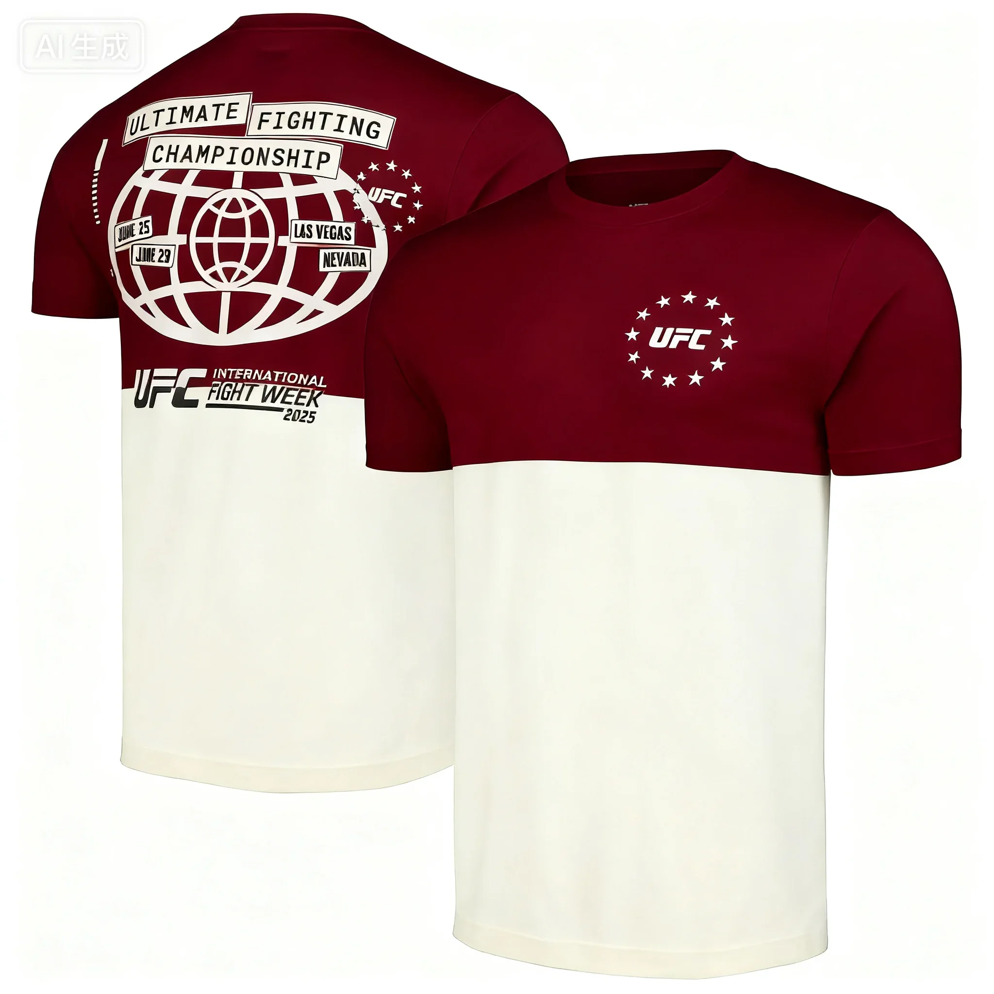 الصيف الرجال متعددة Ufc 2025 أسبوع القتال الدولي الأزرق تي شيرت المتطرفة الرياضة الملاكمة دعوى Ufc القتال بطل #4