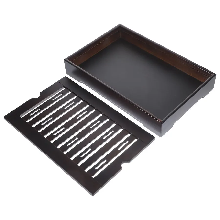 

WHAMVOX 1Pc Rectangular Tea Tray Storage Type Tray Simple Teathings Storage Tray