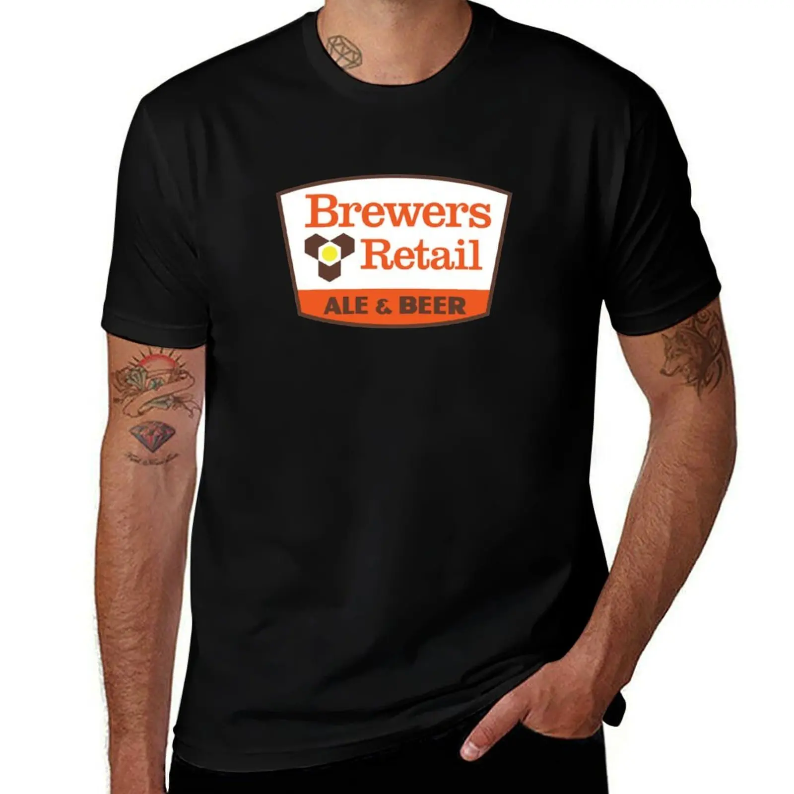 Brewers Retail Classic T-Shirt High Elasticity Sports Tee Shirt T-Shirt