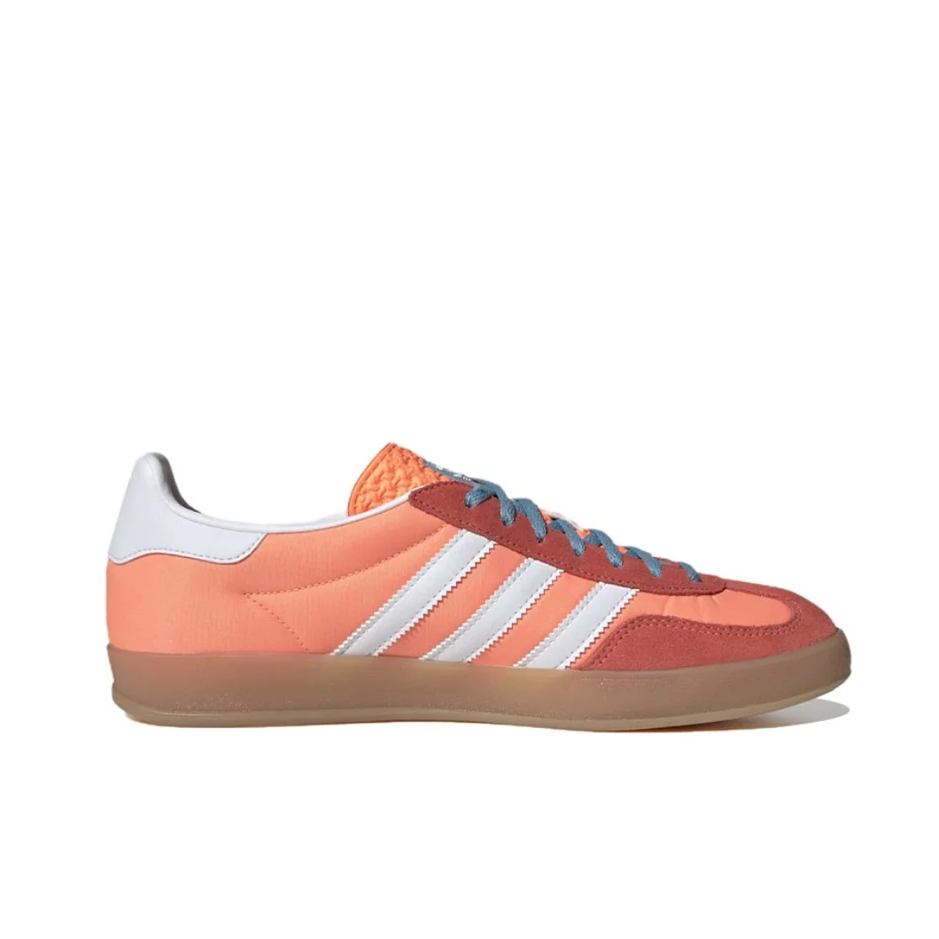 adidas originals GAZELLE indoor Comfortable low top board shoes for men and women White Orange