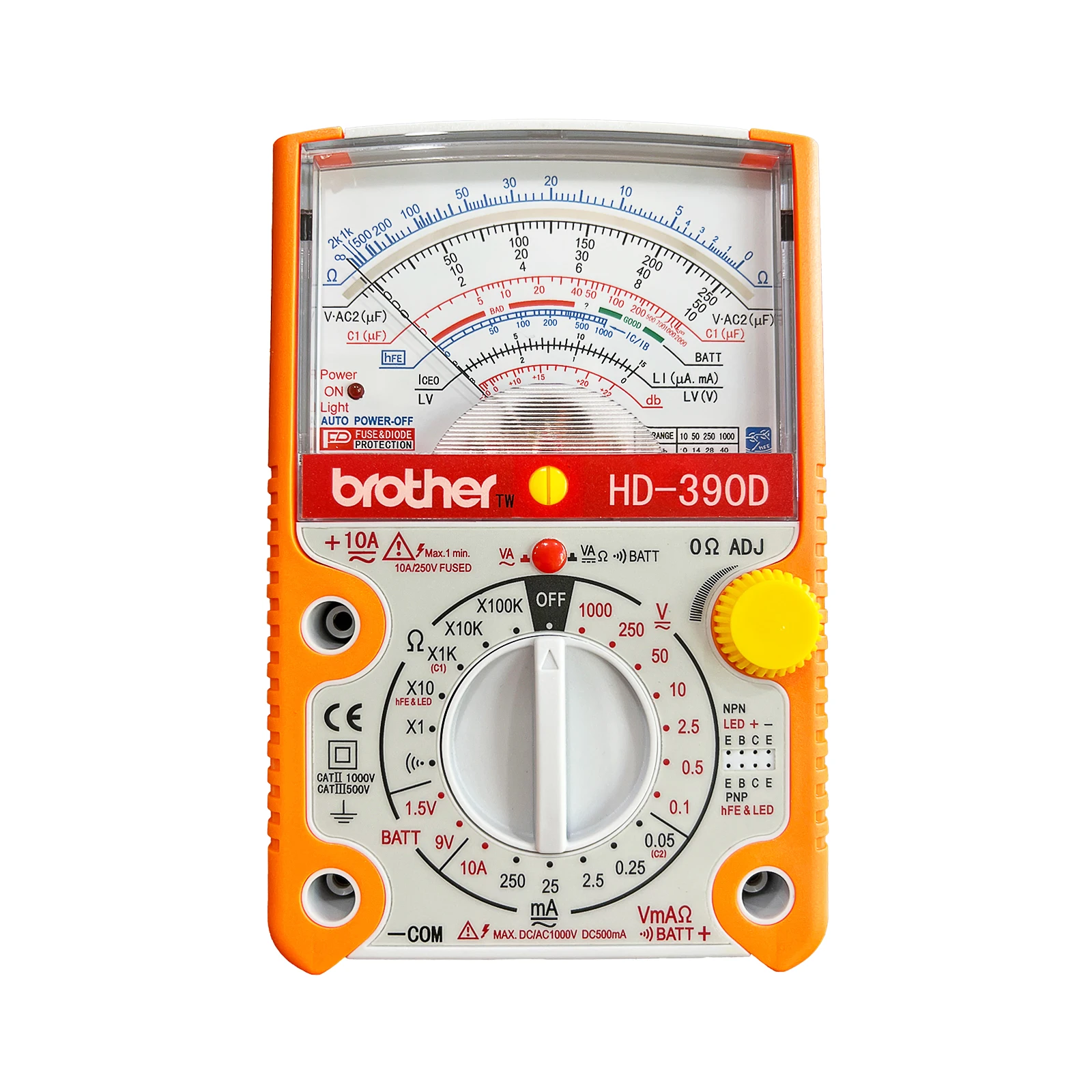 Brother HD-390D Analog Multimeter High Precision Mechanical Electrician Home Maintenance Pointer Multimeter AC/DC Current