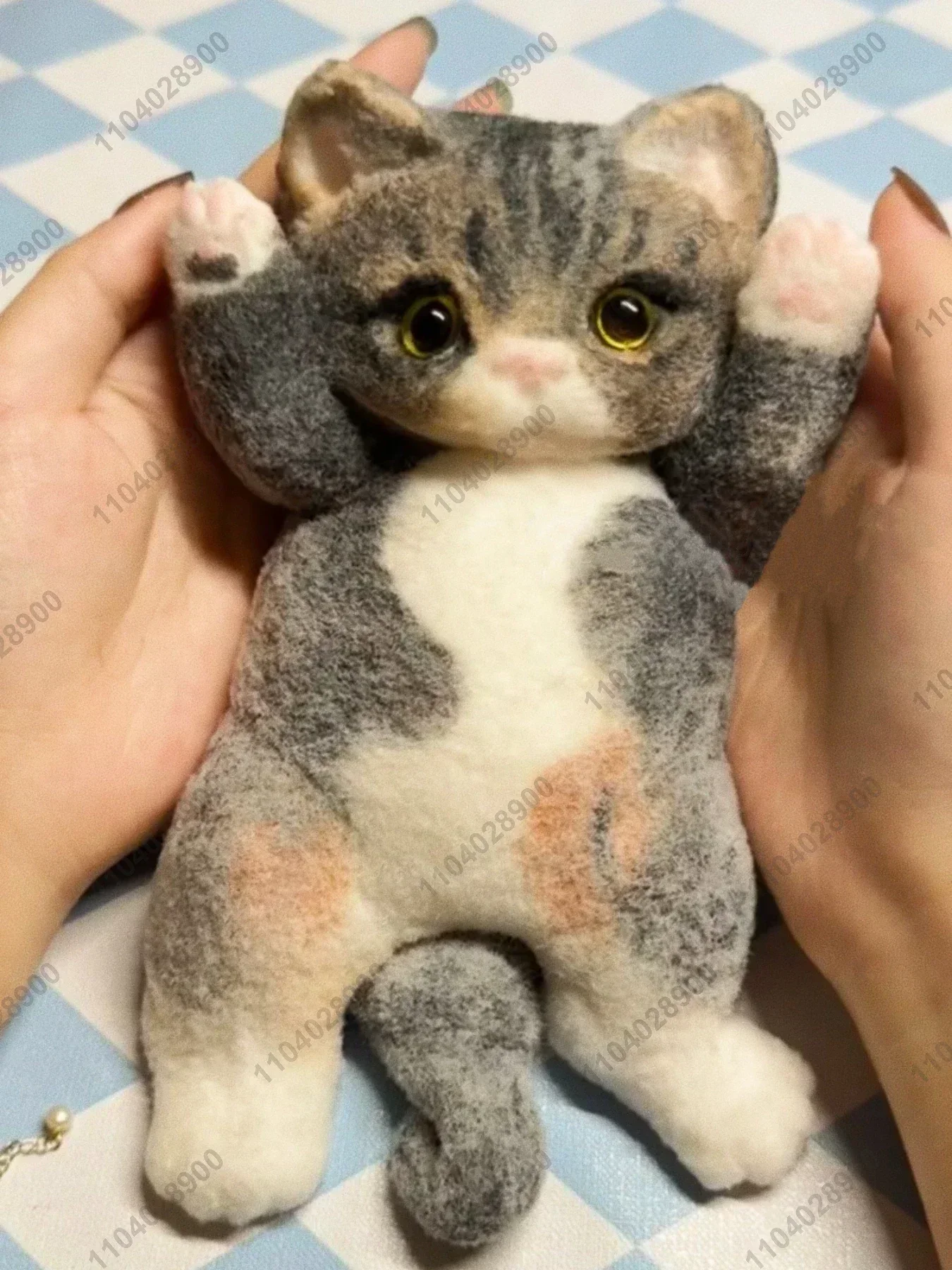 Mainan kucing Super besar, mainan Mochi silikon Taba Squishy lucu buatan tangan kucing lembek