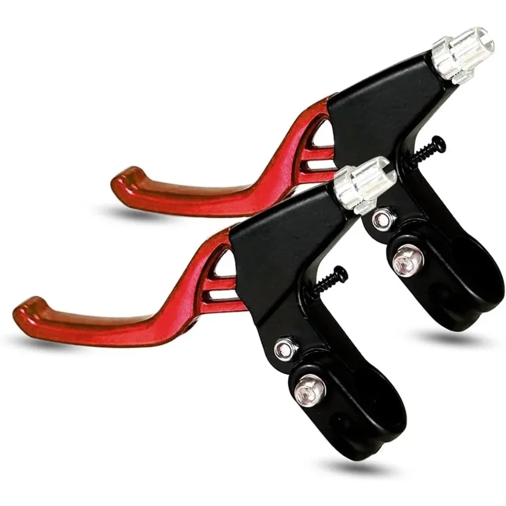

2pcs Aluminium Alloy Bike Brake Handle Universal 4 Finger 2.2cm fits for Most Bicycle, MTB、BMX、Road Bike.