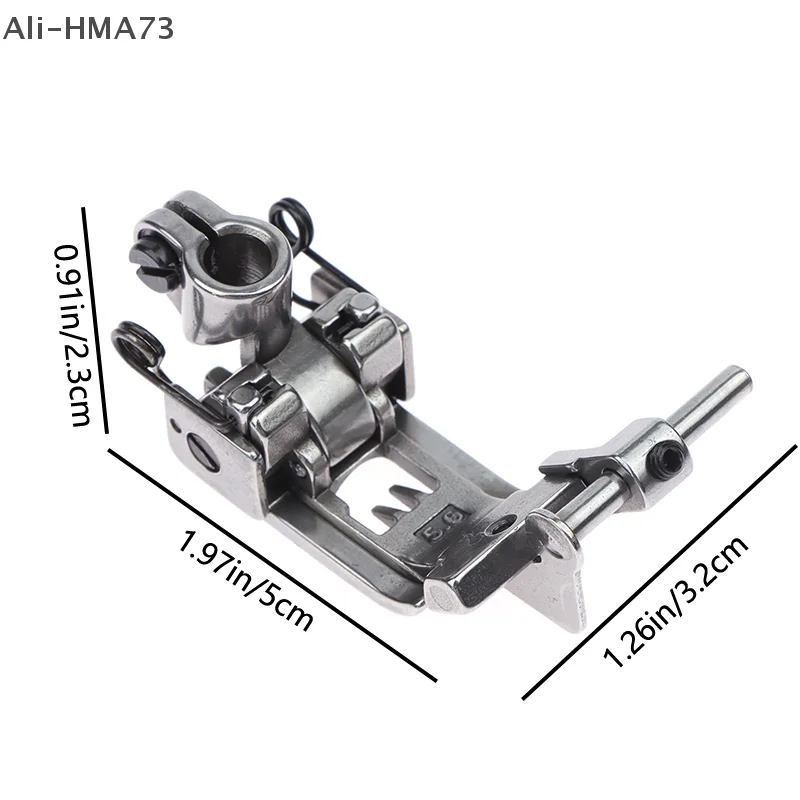HMA73-Piede piedino guida per tessuto regolabile per 5,6 mm 3 aghi 5 fili Coverlock Stitch Coverspoint Macchine da cucire Accessori