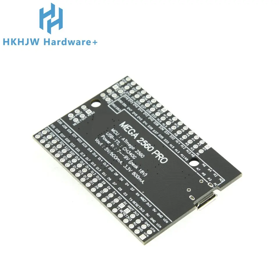 Mega 2560 PRO (Embed) CH340G/ATmega2560-16AU, with male pinheaders. Compatible