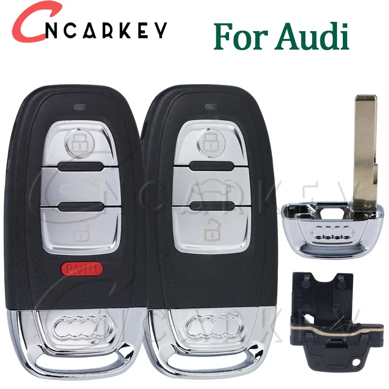 34 Audi Buttons For Audi A4l A3 A4 A5 A6 A8 Quattro Q5 Q7 A6 A8 Remote Key Shell Case Fob Replacement Remote Smart Car Key Shell