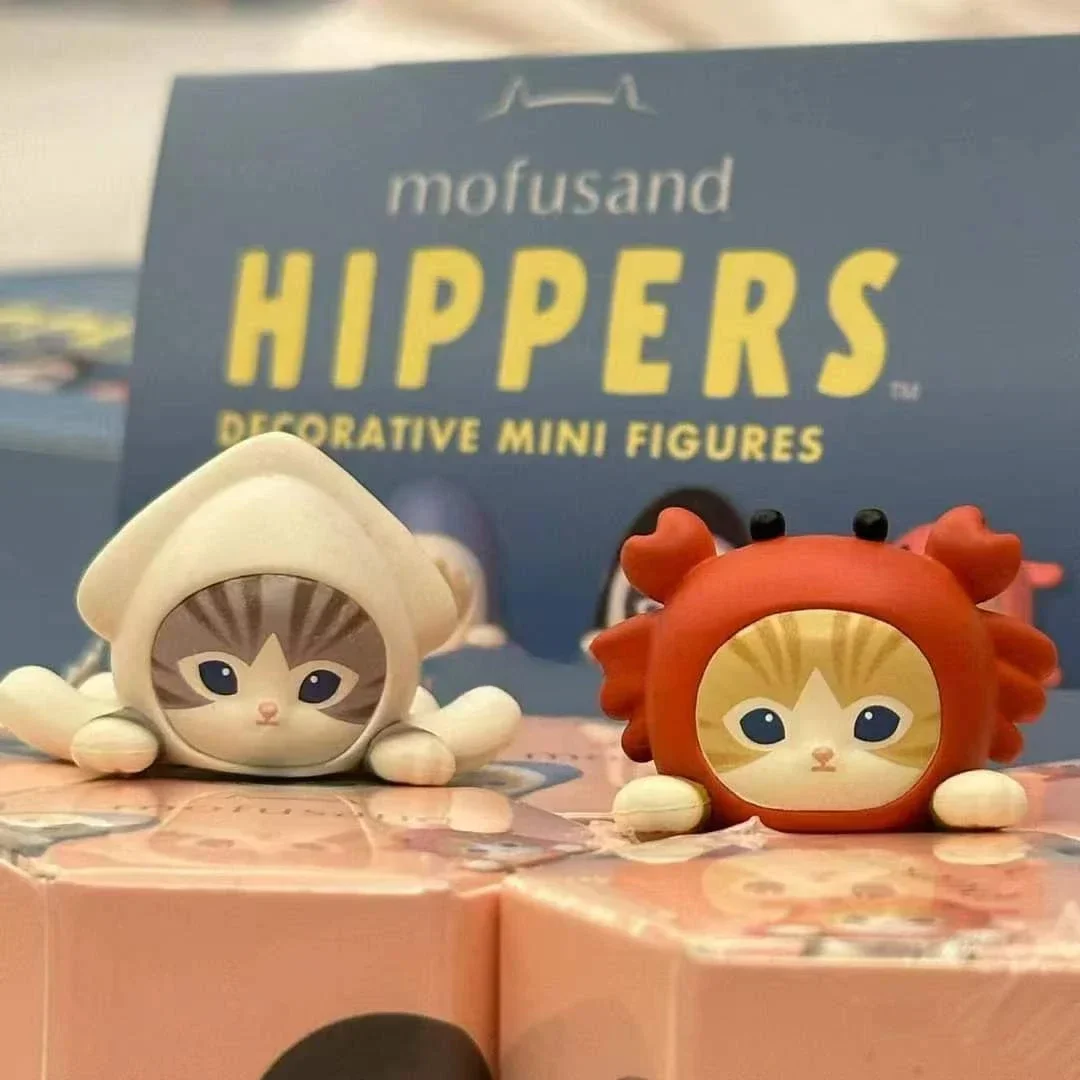 Kawaii Sonny Angel Mofusand Hippers Series Blind Box Action Figure Cute Doll Mystery Box Mobile Phone Car Decor Christmas Gift image 2