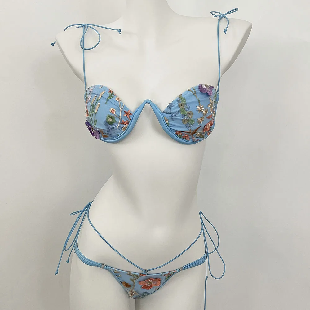 

Swimwear Women Two-Piece Biqini Suit Beach Swimsuit New Suit Bathing Set Inwrought Sexy Bikini Summer Bathing Suit Micro Bikini