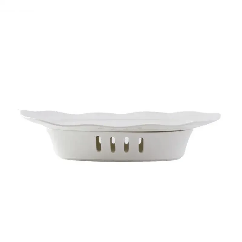 Ceramic Dinner Plate Tableware Heating Insulation Furnace Restaurant Irregular Fish Dessert Snack Plates