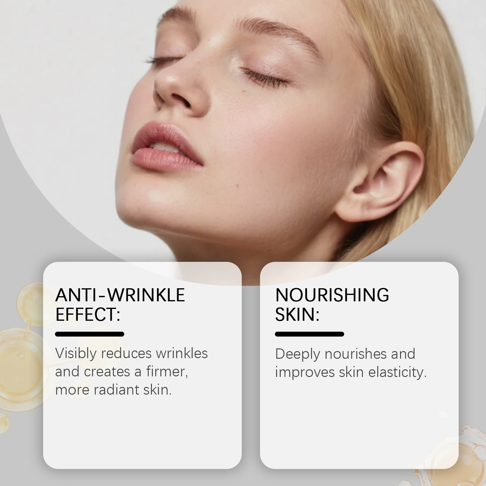 ثبات العناية بالوجه زيت رفع المضادة للتجاعيد يفتيح الخطوط يشد البشرة المغذي تنعيم تليين اشراق مصل الوجه #4