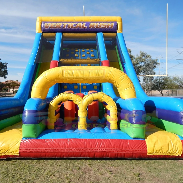 

Commercial Castillos Hinchables Bouncy Castle Combo Bouncer Inflatable Vertical Rush Obstacle Slide Course Funny