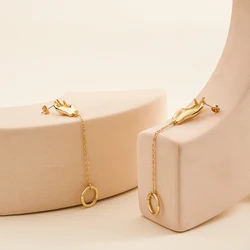 ENFASHION 2023 NEW Pendientes Hook Hand Drop Earrings For Women Trendy Gold Color Earrings Fashion Jewelry Everydaywear E231492