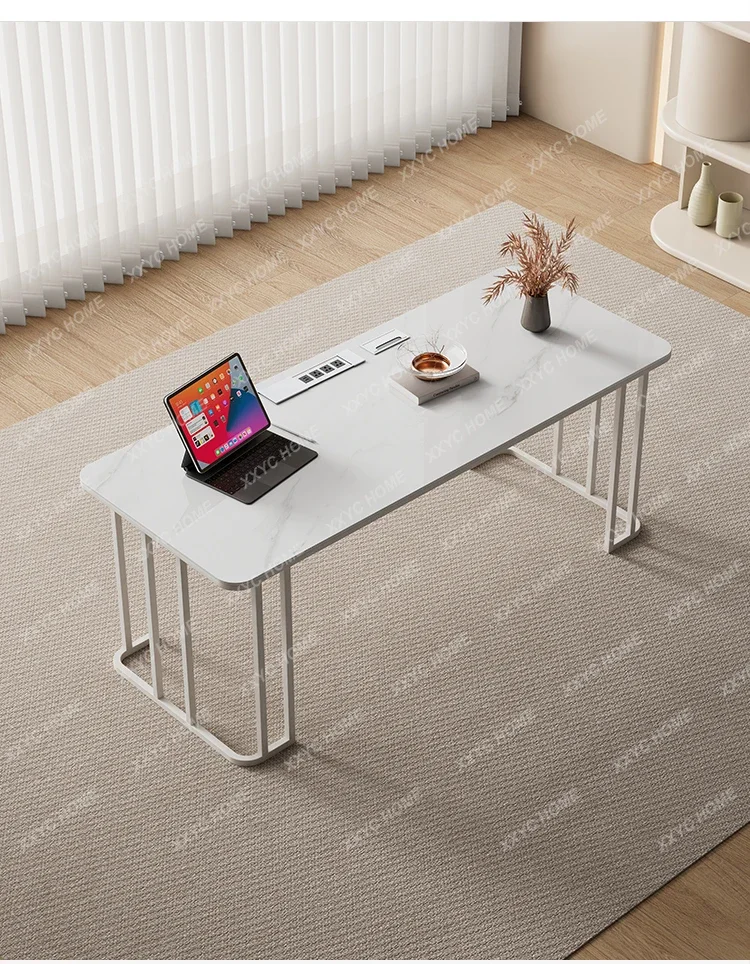 L Modern Light Luxury Desk Cream Style Simple Desktop Home Rock Slab Computer Desk All Apartment Learning Office