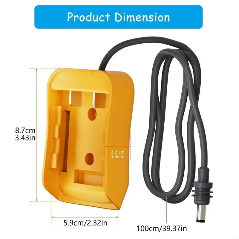 E1PF DIY-адаптер питания для Dewalts 18V-20V лития батарея для подключения к розетку