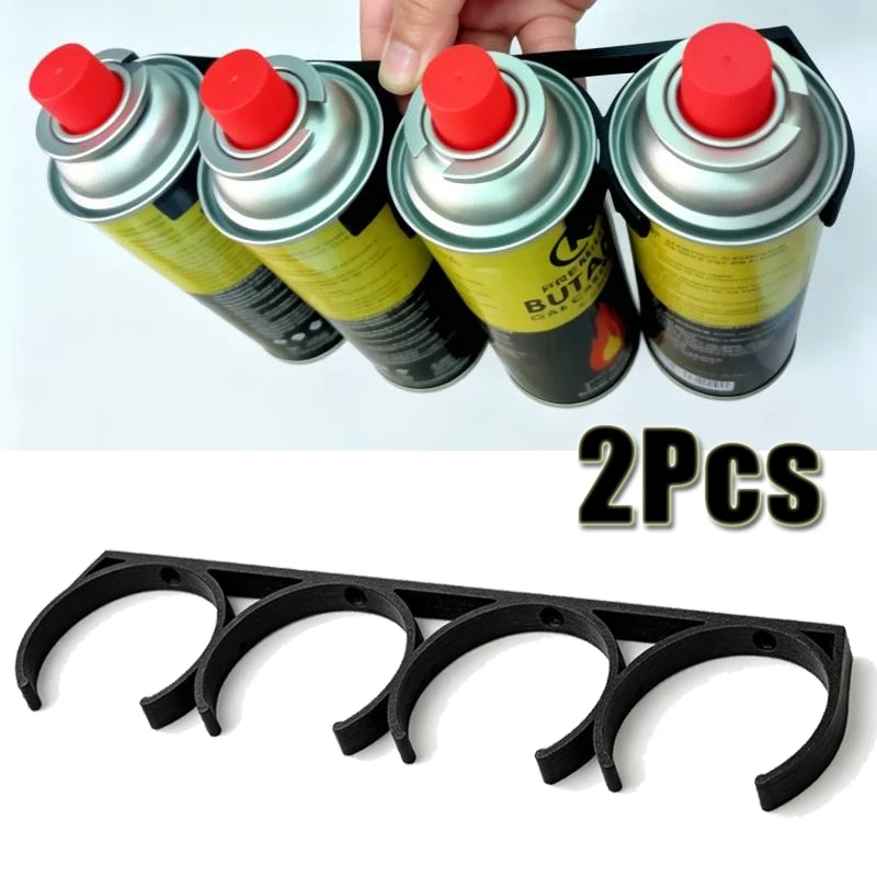 2Pcs RVs Camping Butane Gas Tank Storage Organizer Portable Safety Fixed Bracket RV Car Anti-Collision Anti Shake Storage Rack