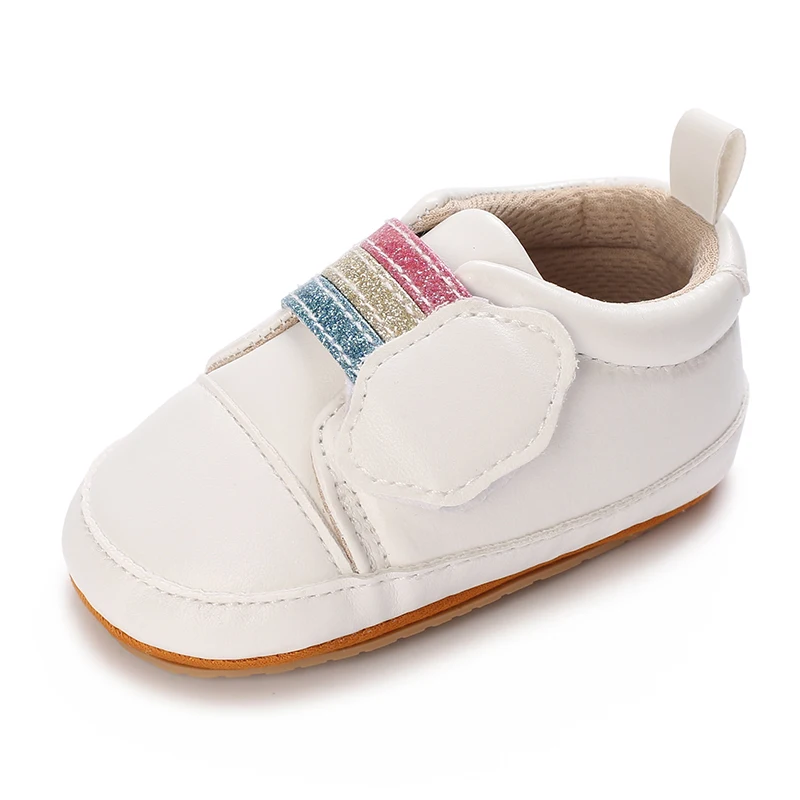 Primavera e autunno nuovo bambino carino nuvola tre colori arcobaleno scarpe bambino antiscivolo suola in gomma scarpe da passeggio scarpe da bambino