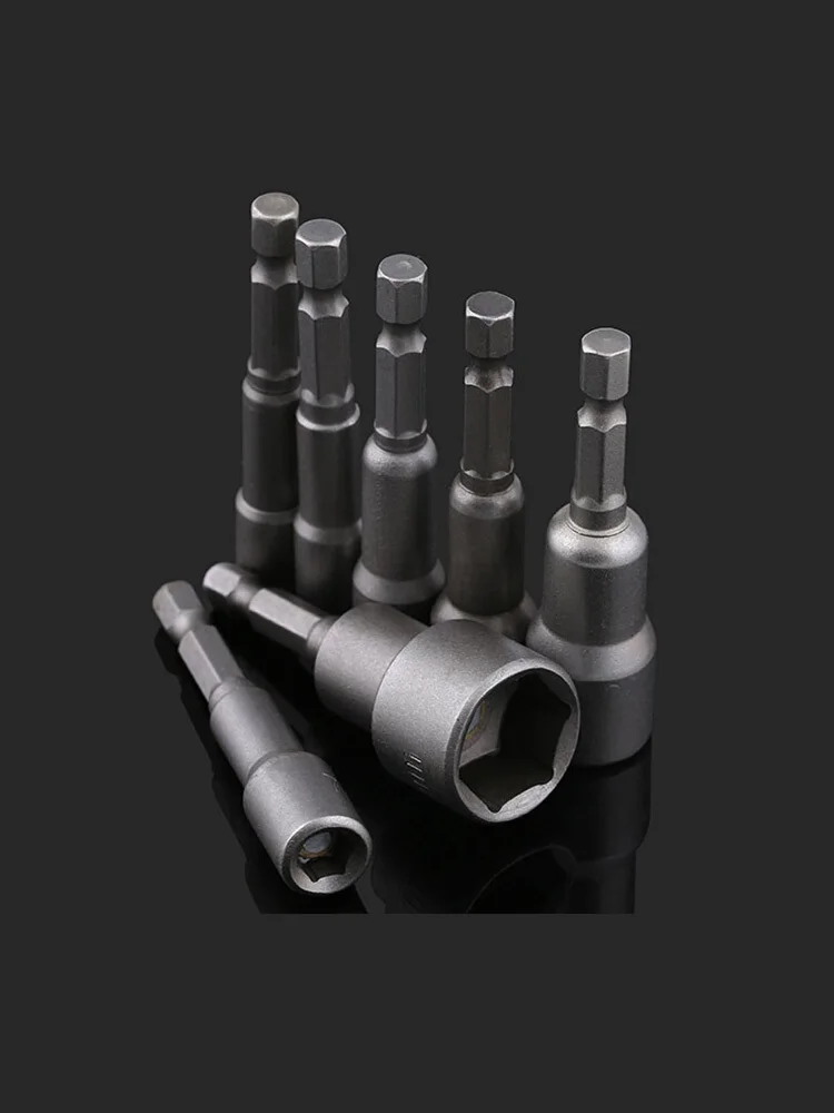 1pcs M5.5-m17 High Grade Chromium Vanadium Steel Wrench Socket Outer Inner Hexagonal Strong Magnetic Hexagonal Socket