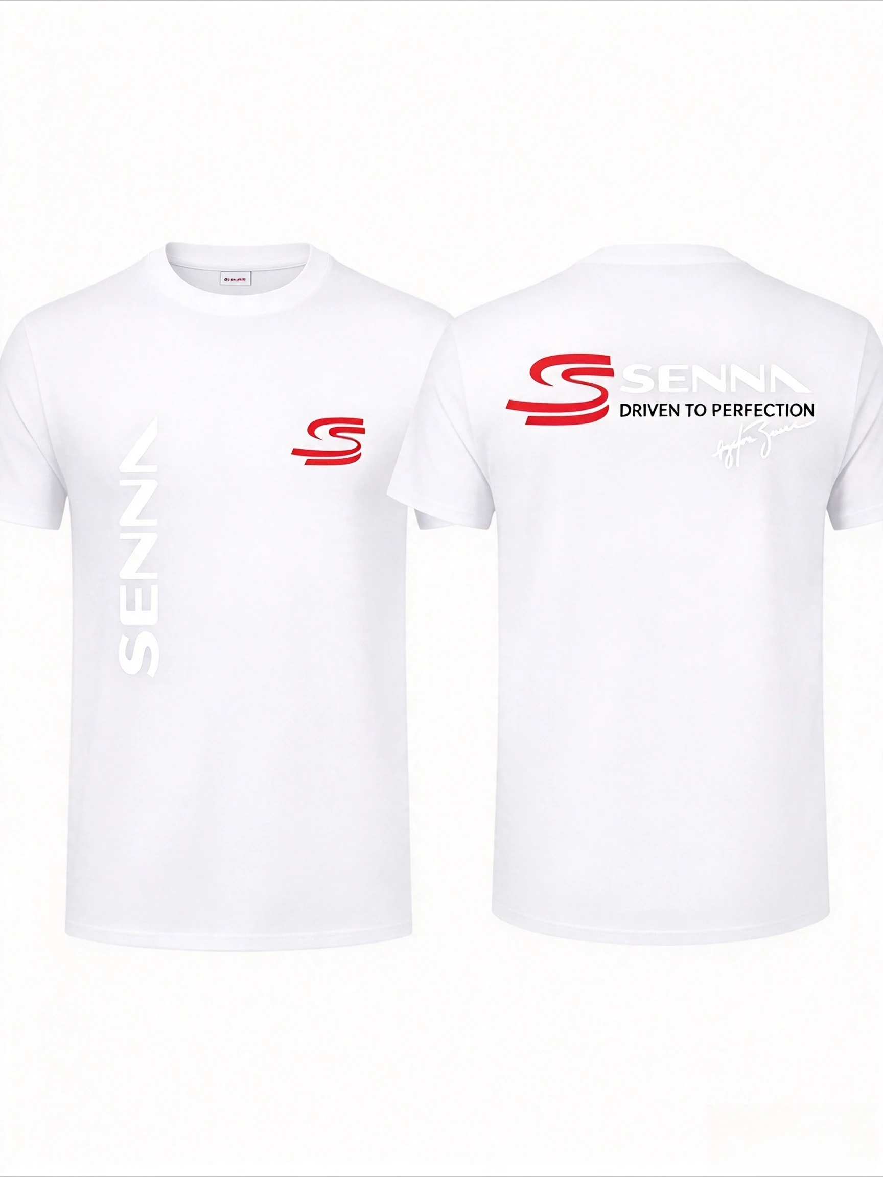 Ayrton Senna Brazilian Legend T-shirt Men's and Women's Summer Cotton Y2K Clothing Breathable Fashion Hip Hop Short Sleeve Tees