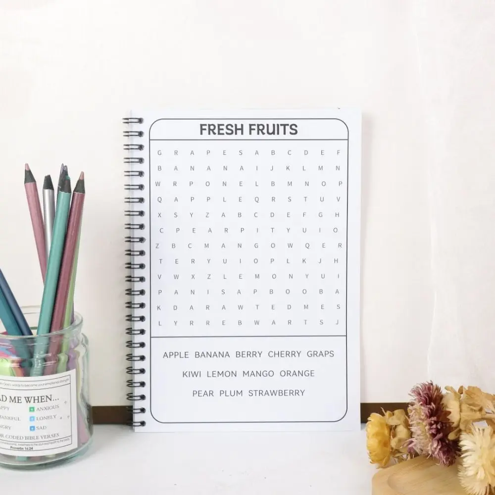 Mixed Words Big Book of Word Search Large Print Stress Relief Word Search Puzzle Book Educational Brain Games Spelling Book