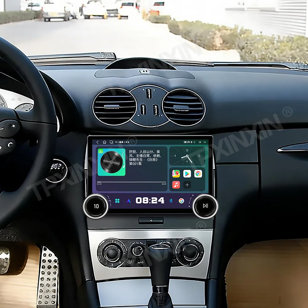 For Mercedes Benz C CLK 2005~2009 Double Knobs Android Auto Carplay Car Radio Automotive Multimedia Stereo Player GPS Head Unit