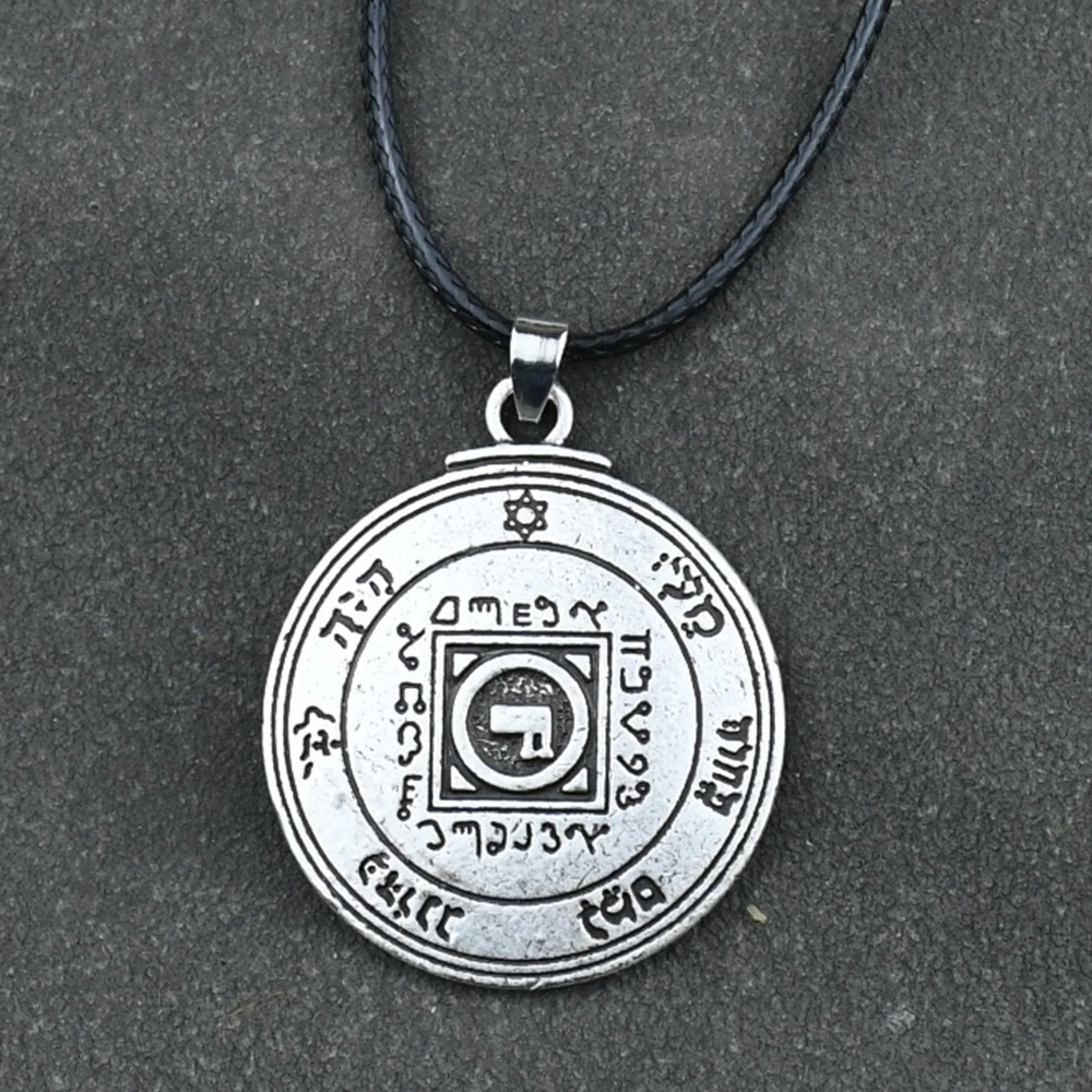 Key of Solomon Ultimate Love TALISMAN PENDANT circle Letter P necklace amulet Pagan wicca  Men Hermetic Enochian Jewelry