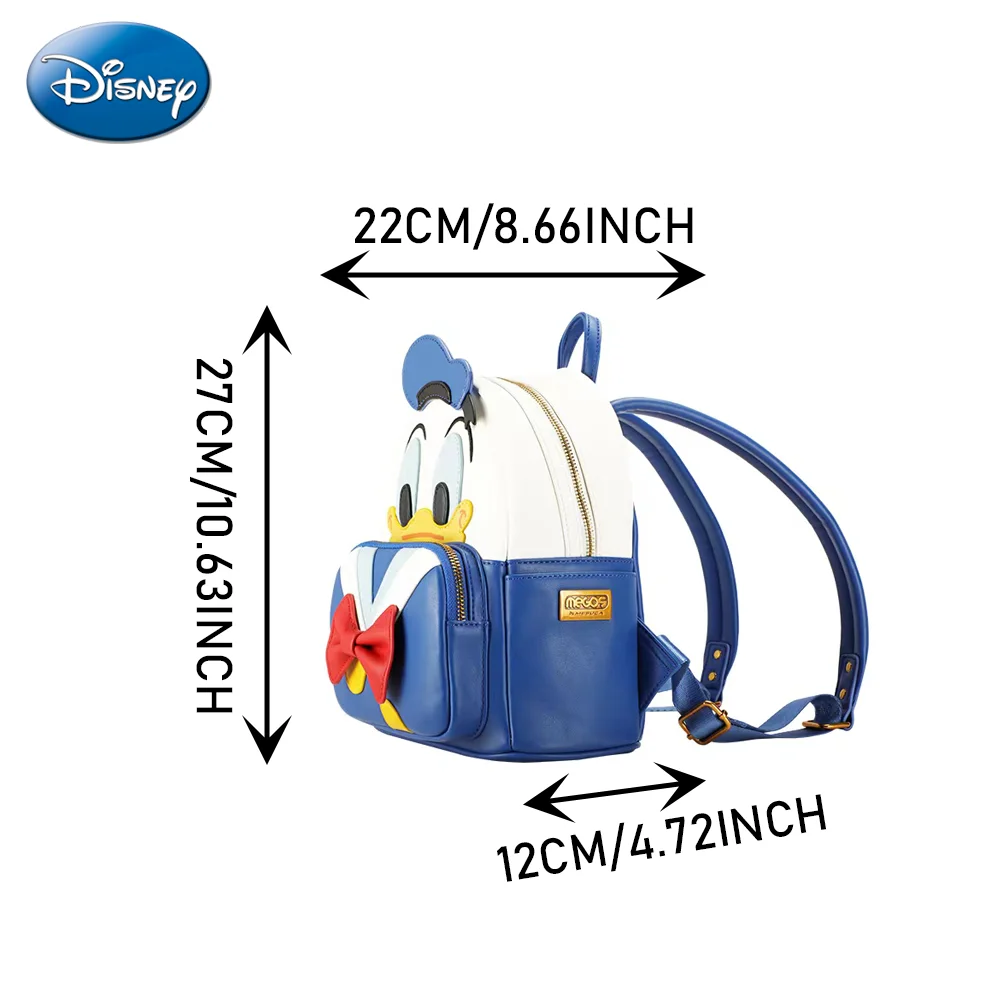 1PC Disney Officially Licensed Donald Duck CartoonCute Fashion Backpack Trend Leisure Birthday Surprise Halloween Gift