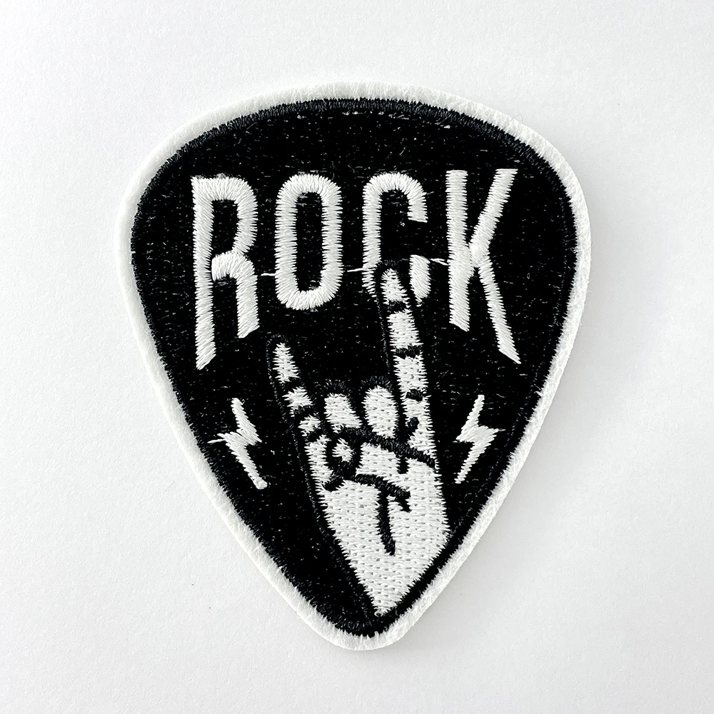 Rock Pick Band Cloth Iron on Patch Badges Mend Decorate Patch Jeans Bag Clothes Apparel Sewing Decoration Applique Patches
