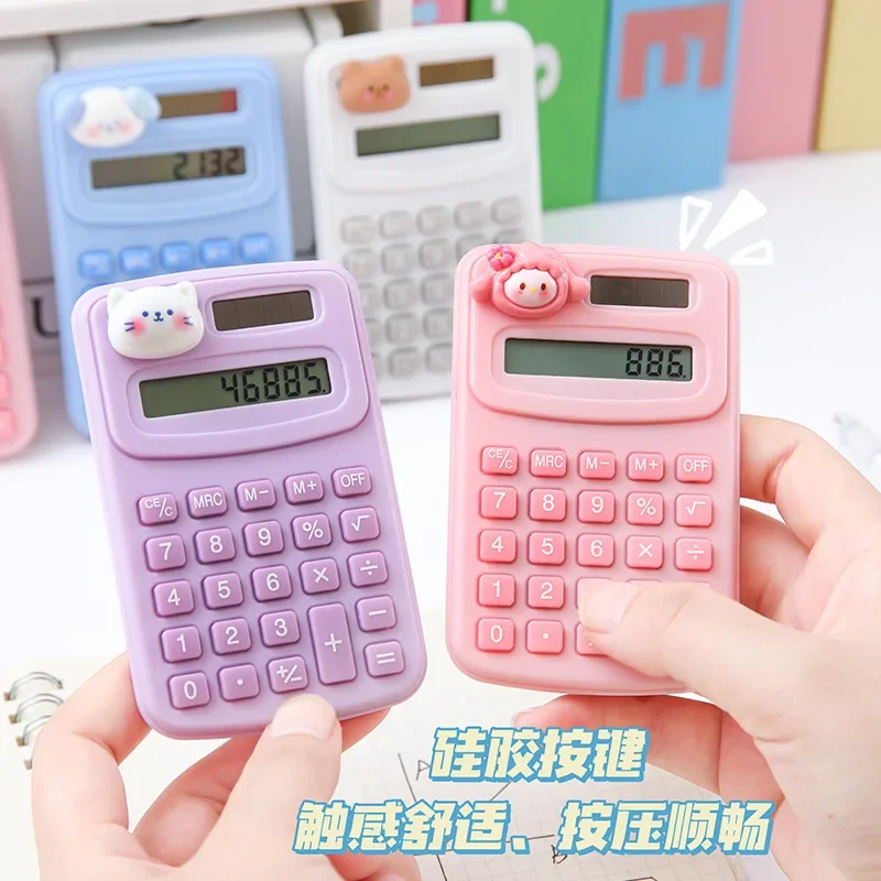 Cartoon Cute Calculator Fashion Mini Portable Small Calculator Portable Office Computer for Primary School Students