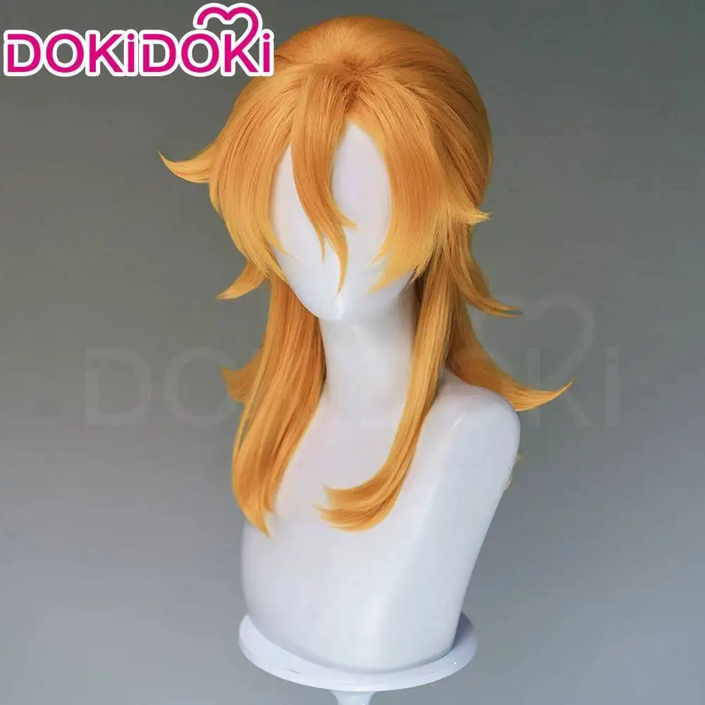 DOKIDOKI JOJO Diego Cosplay Wig With Volumized Top 50cm Long Bangs With Upturned Ends Halloween Cosplay Wig