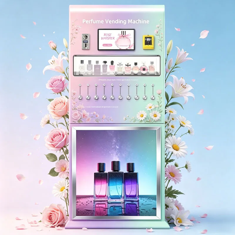 Automatic Fragrance Dispenser Vending Machine for Perfume Trial Sampling and Bottle Purchase Wholesale Customized