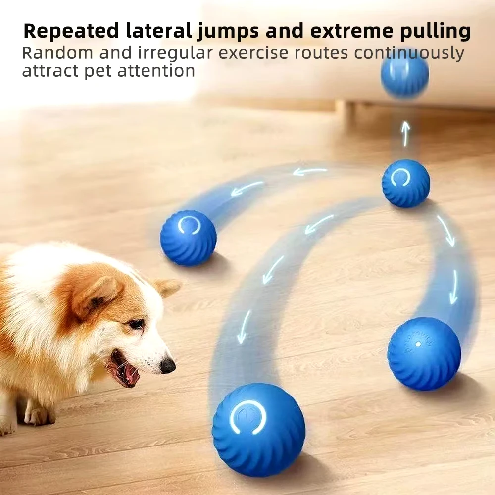 Cat Toys Smart Interactive Cat Bouncing Ball Automatic Rolling Ball Training Self-moving Electric Toy Dog Pet Accessories