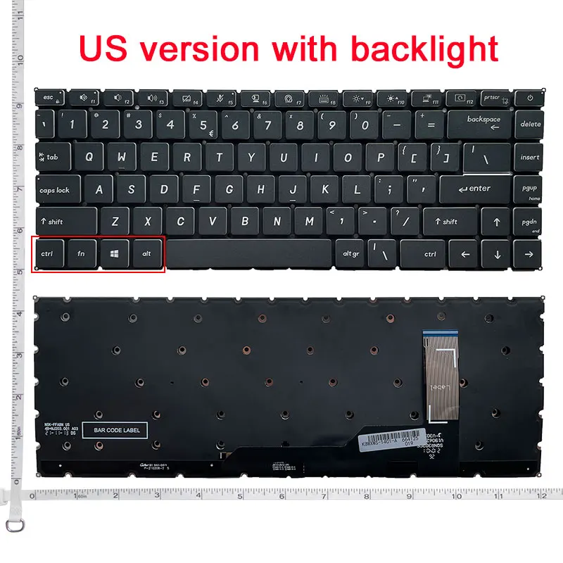 NEW US/Spanish Laptop Keyboard FOR MSI Modern 15 A10M A10RAS A10RBS MS-1551 White Backlight