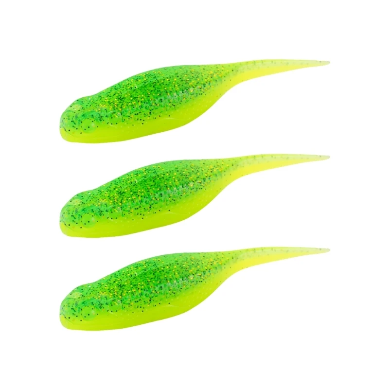 

3 шт., вращающиеся рыболовные приманки, качающиеся плавающие мягкие приманки, универсальные рыболовные приманки для различных