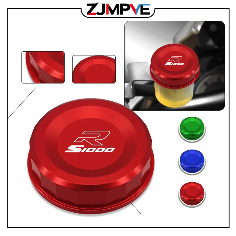 NEW For S1000R 14-24 S1000XR 15-19 Motorcycle CNC Rear Brake Cylinder Tank Cap Cover Brake Fluid Reservoir Cap s1000r s1000xr