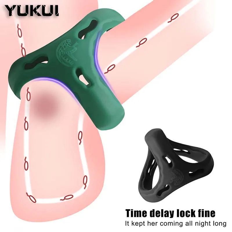 Reusable Penis Ring Silicone Semen Cock Rings Sex Toys For Men Dick Erection Delay Ejaculation Semen Penis Enlargement BDSM Toy