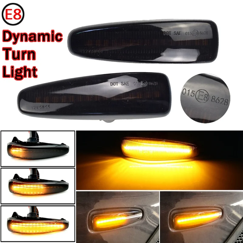 Fender Seitenlicht Signal Blinker Licht Gelbes Licht Fließendes Auto für Mitsubishi Evocean Outlander Mirage