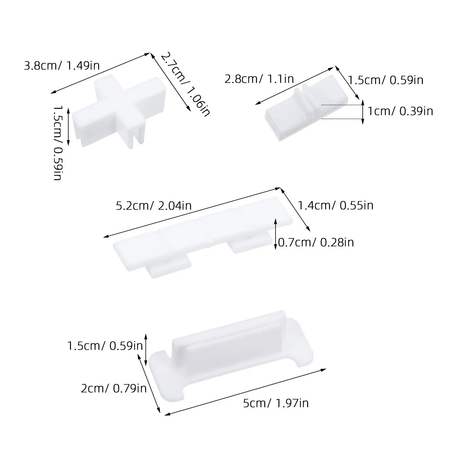 22pcs Drawer Divider Connector Clips Plastic Fixing Clamps For Drawer Organizer Partition Panels Divider Connector Buckle Clips