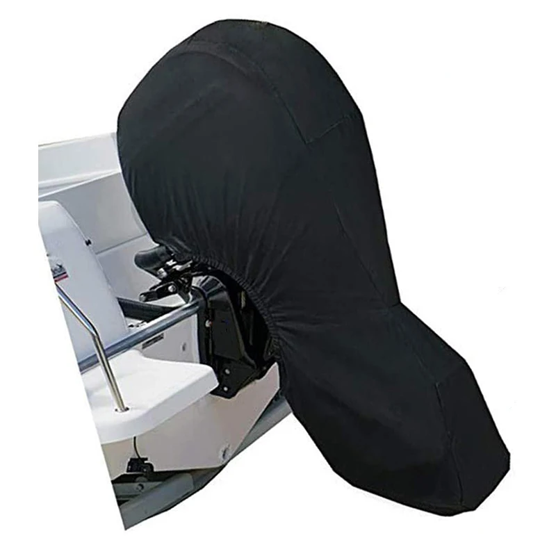 Custom Size & Color 600D Oxford Waterproof Boat Motor Cover for 20-24ft Outboard Motors