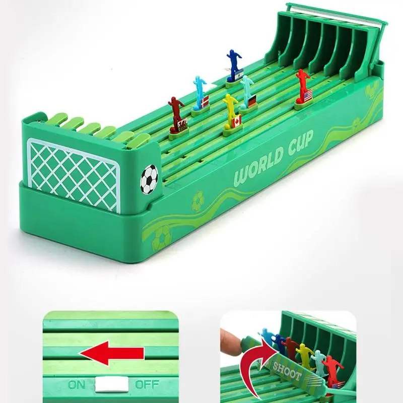 Table Football Board Game Table Sports Fine Motor Toys Interactive Toys Horse Racing Machine Tabletop Football Strategy Games