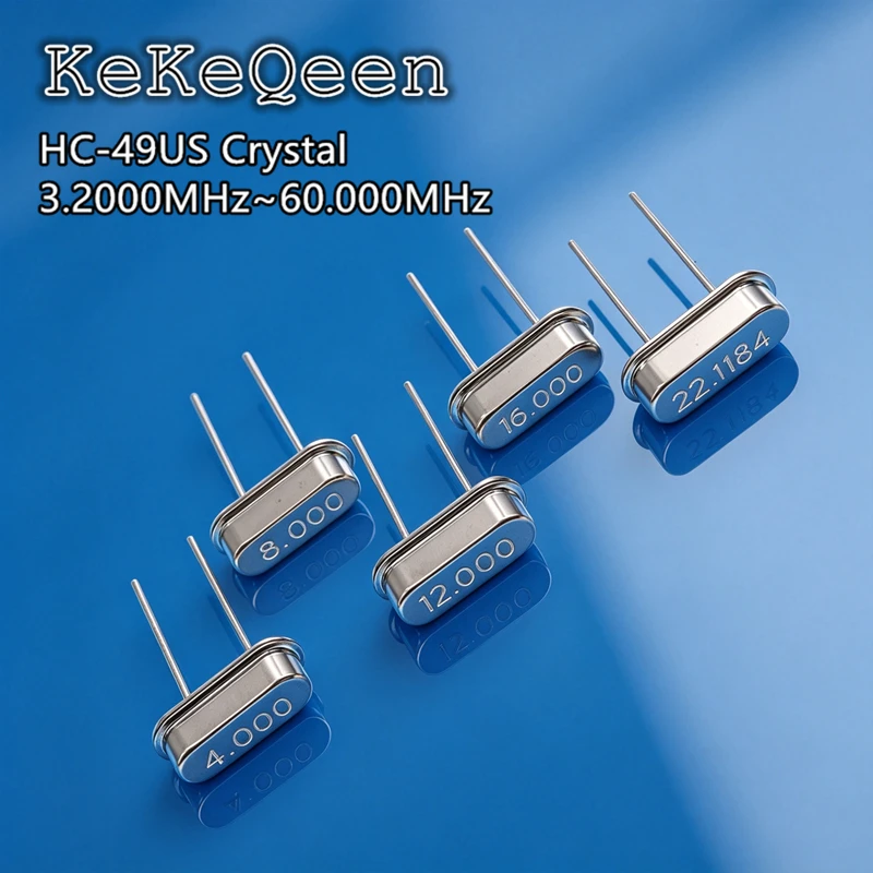 10Pcs/Lot HC-49S CRYSTAL 3.579MHz~60.000MHz 4/6/8/10/20.000 7.3728 11.0592 14.318 16.384 17.280 22.1184 25/27/28/30/40/48/50/MHz
