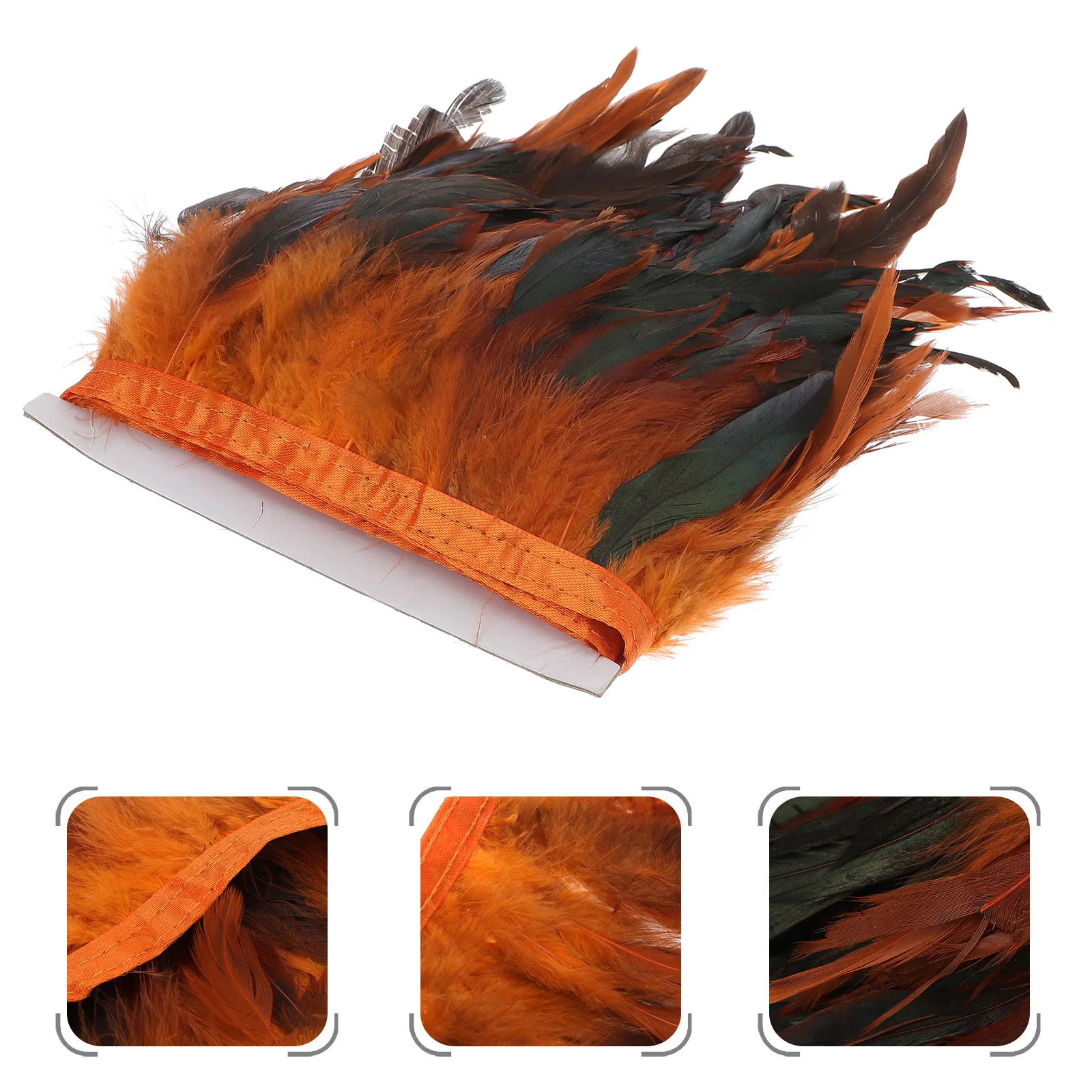 

Yellow Natural Fringe Trim Soft Lustrous Clothing Bags Hats Shoes Decoration