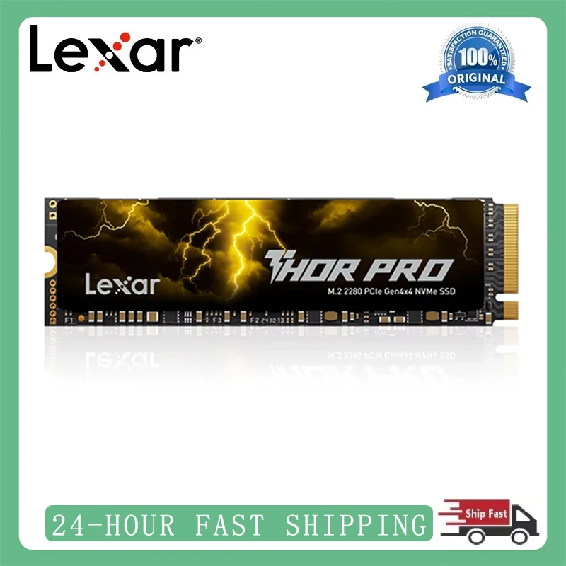 

NEW Original Lexar SSD THOR PRO M.2 NVMe 1TB 2TB 4TB M.2 2280 PCIe 4.0 Hard Drive Disk Internal Solid State for PC PlayStation 5