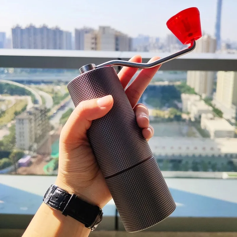 C2 Upgrade Portable Coffee Grinder Hand Manual Grinder Grind Machine Mill with Double Bearing Positioning